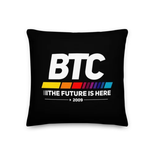 Bitcoin: The Future Is Here Premium Pillow