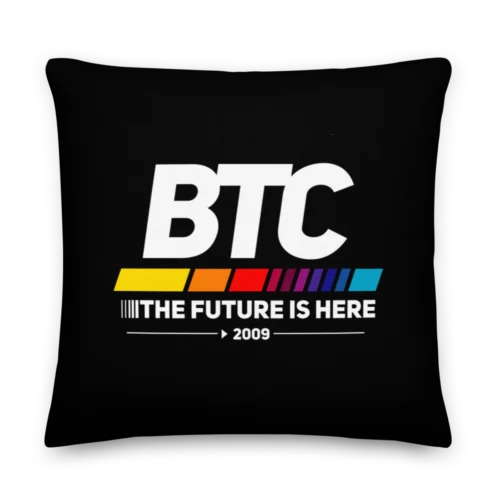 Bitcoin: The Future Is Here Premium Pillow