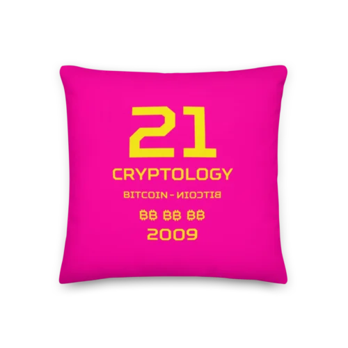 Bitcoin x Cryptology Premium Pillow