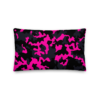 Crypto Girl Pink Camouflage Premium Pillow