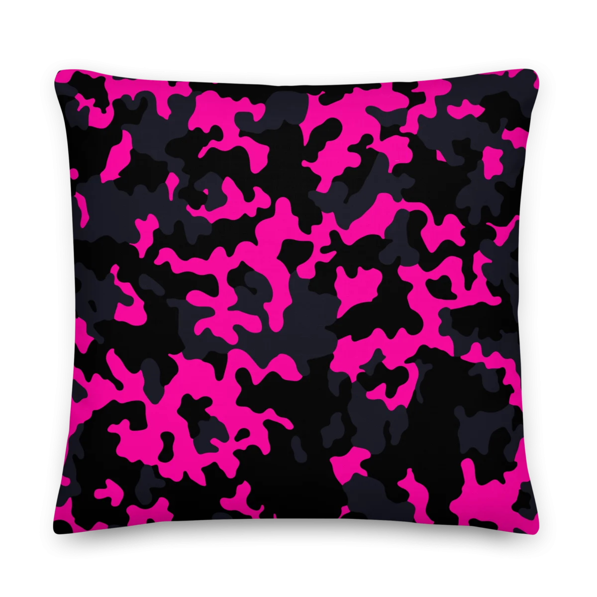 Crypto Girl Pink Camouflage Premium Pillow - Image 6