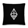 Ethereum Outline Logo Premium Pillow