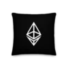 Ethereum Outline Logo Premium Pillow