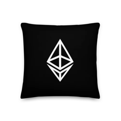 Ethereum Outline Logo Premium Pillow