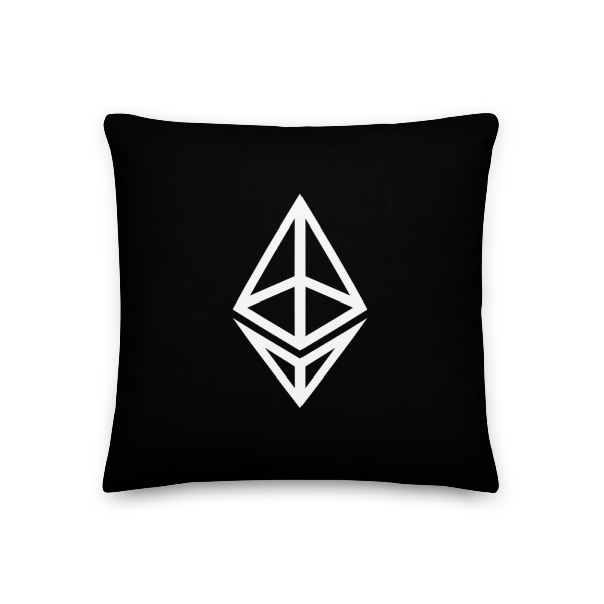 Ethereum Outline Logo Premium Pillow