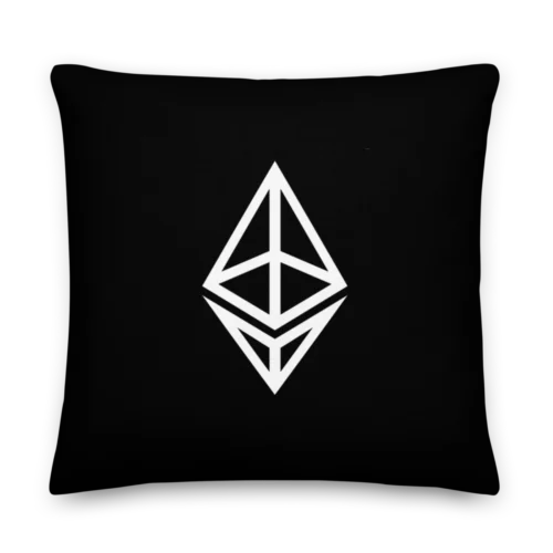 Ethereum Outline Logo Premium Pillow
