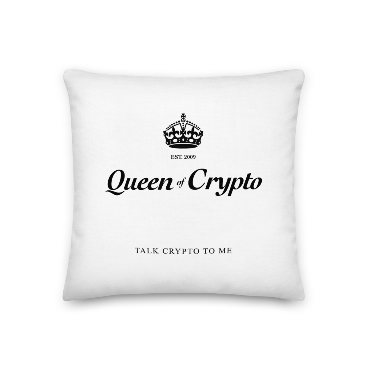 Queen Of Crypto Premium Pillow