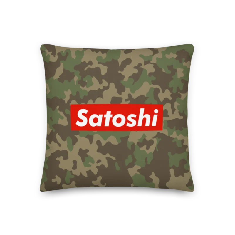 Satoshi Camouflage Premium Pillow