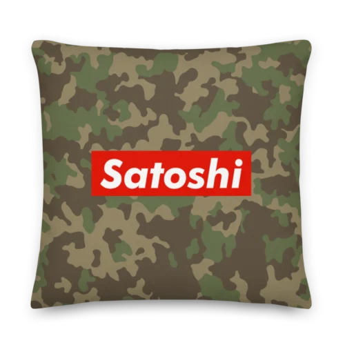 Satoshi Camouflage Premium Pillow