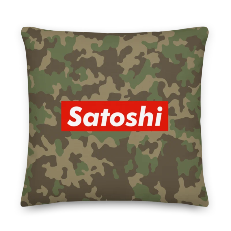 Satoshi Camouflage Premium Pillow