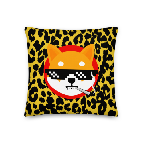 Shiba Inu: Thug Life Premium Pillow