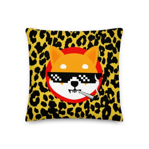 Shiba Inu: Thug Life Premium Pillow