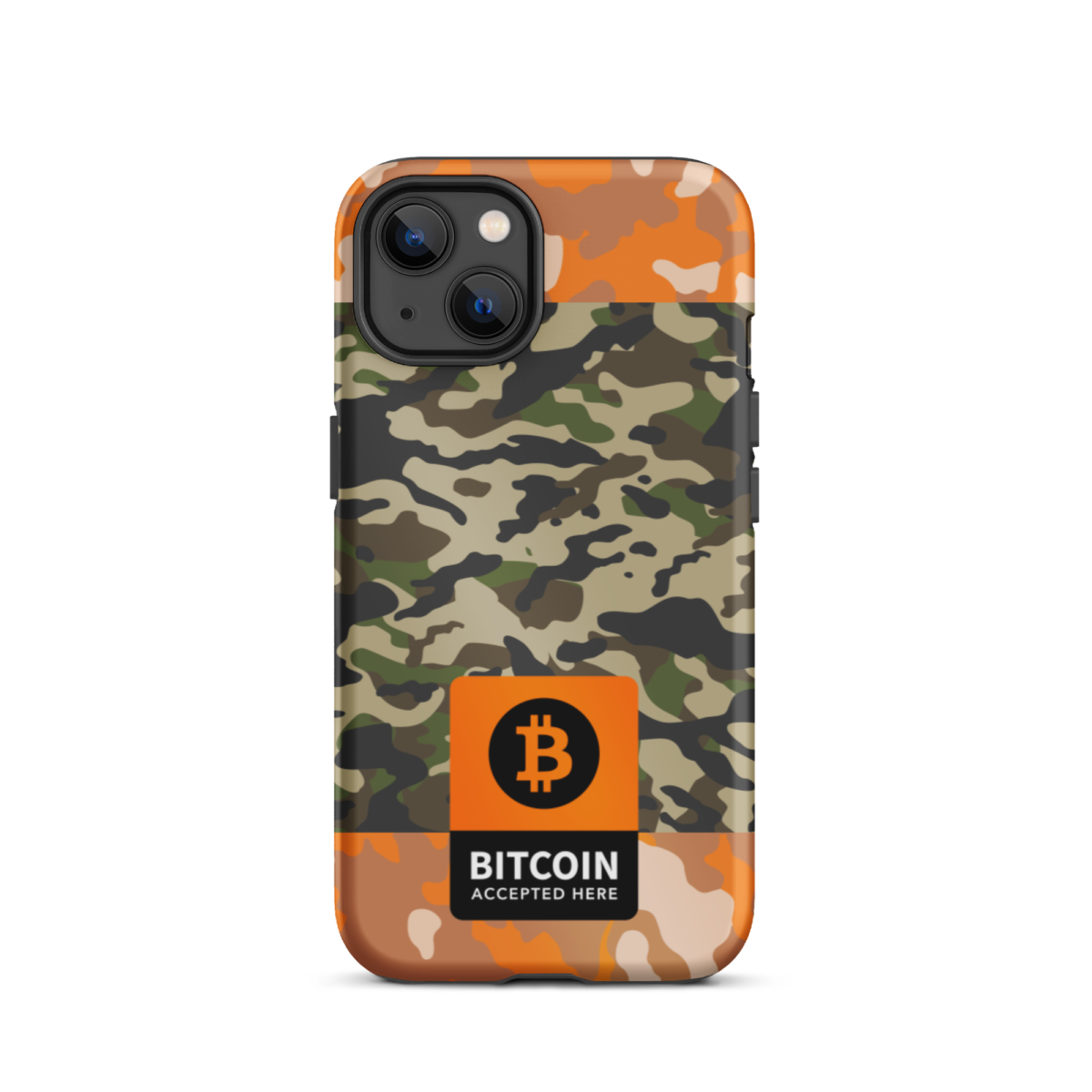 tough iphone case glossy iphone 13 front 6345df01a192f - Bitcoin Accepted Here Camo Tough iPhone Case