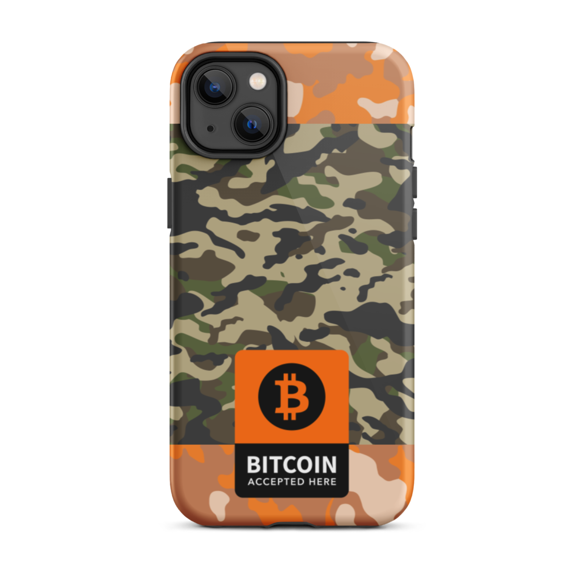 tough iphone case glossy iphone 14 plus front 6345df01a32b8 - Bitcoin Accepted Here Camo Tough iPhone Case
