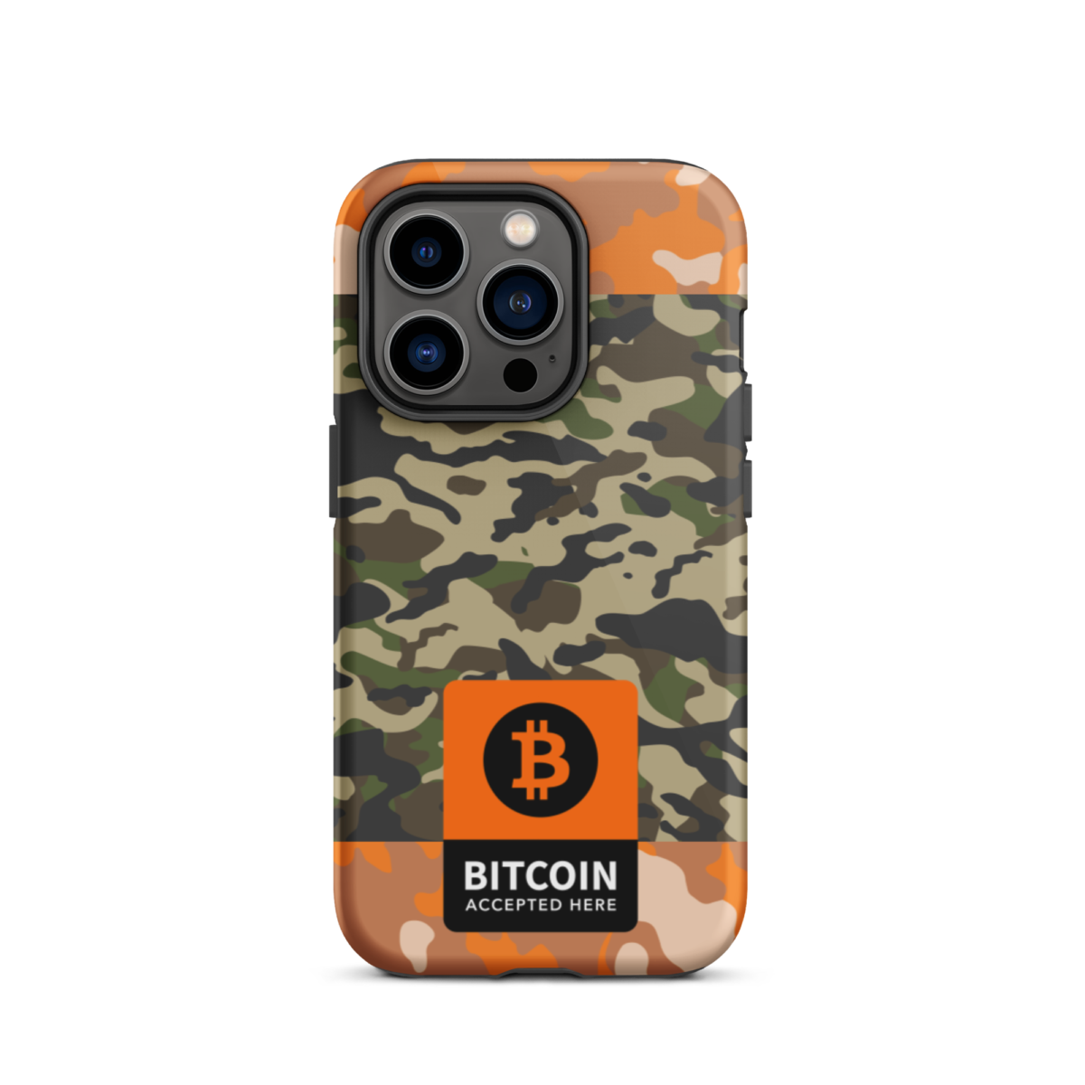 tough iphone case glossy iphone 14 pro front 6345df01a335b - Bitcoin Accepted Here Camo Tough iPhone Case