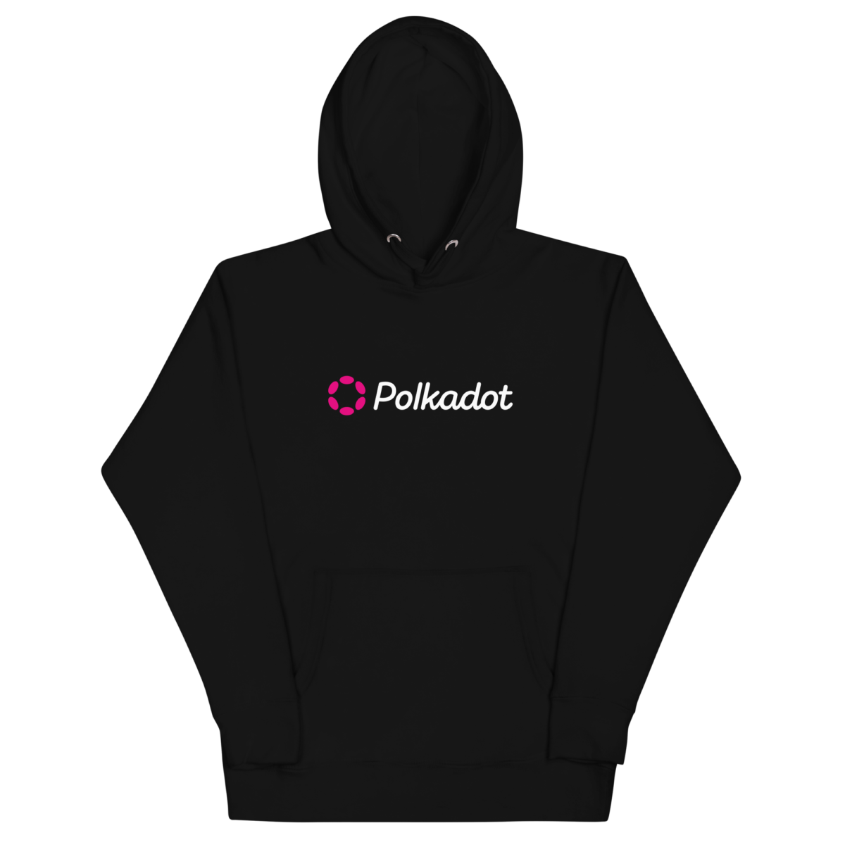 unisex premium hoodie black front 6338b54c75014 - Polkadot Black Hoodie