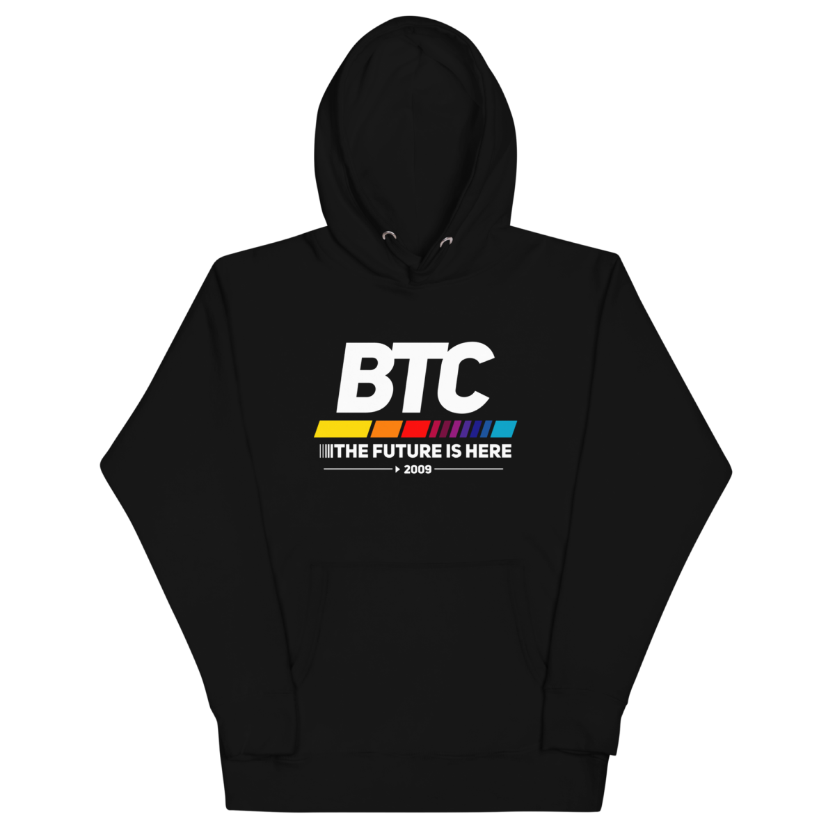 unisex premium hoodie black front 633d80711749c - Bitcoin: The Future Is Here Hoodie