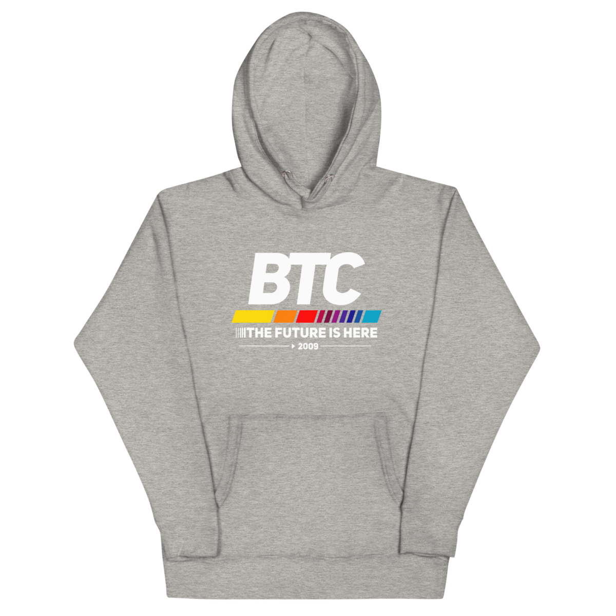 unisex premium hoodie carbon grey front 633d807119555 - Bitcoin: The Future Is Here Hoodie
