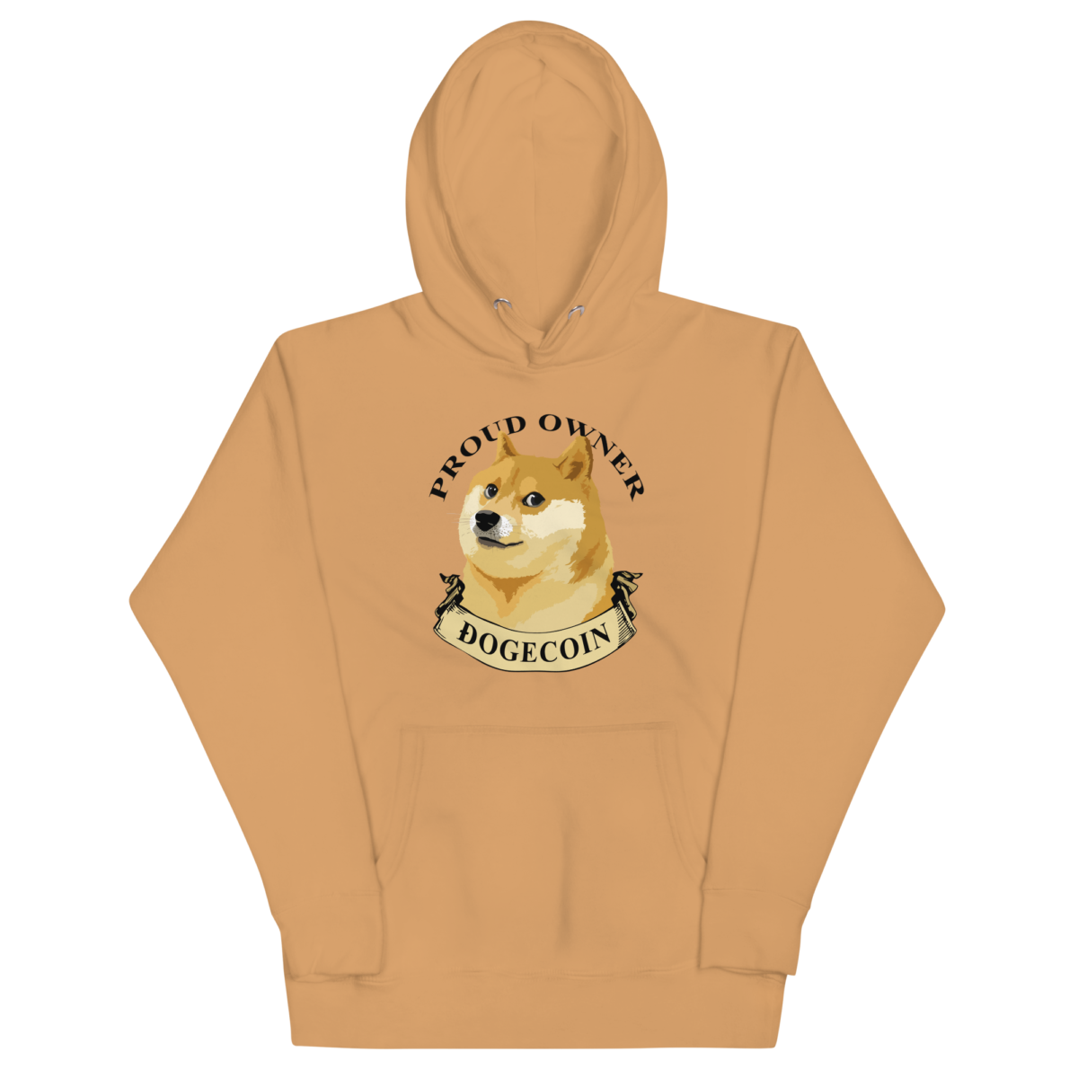 unisex premium hoodie khaki front 6357ab5beefb6 - Proud Owner of Dogecoin Hoodie