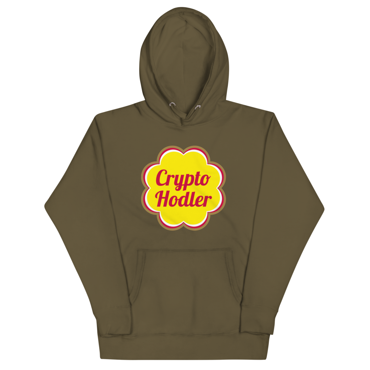 unisex premium hoodie military green front 6357a8b7f35e4 - Crypto Hodler Hoodie