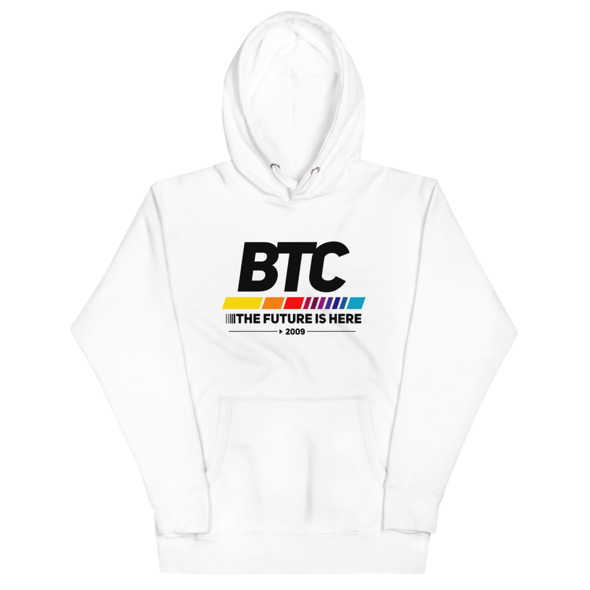 unisex premium hoodie white front 633d81285a031 - Bitcoin: The Future Is Here Hoodie