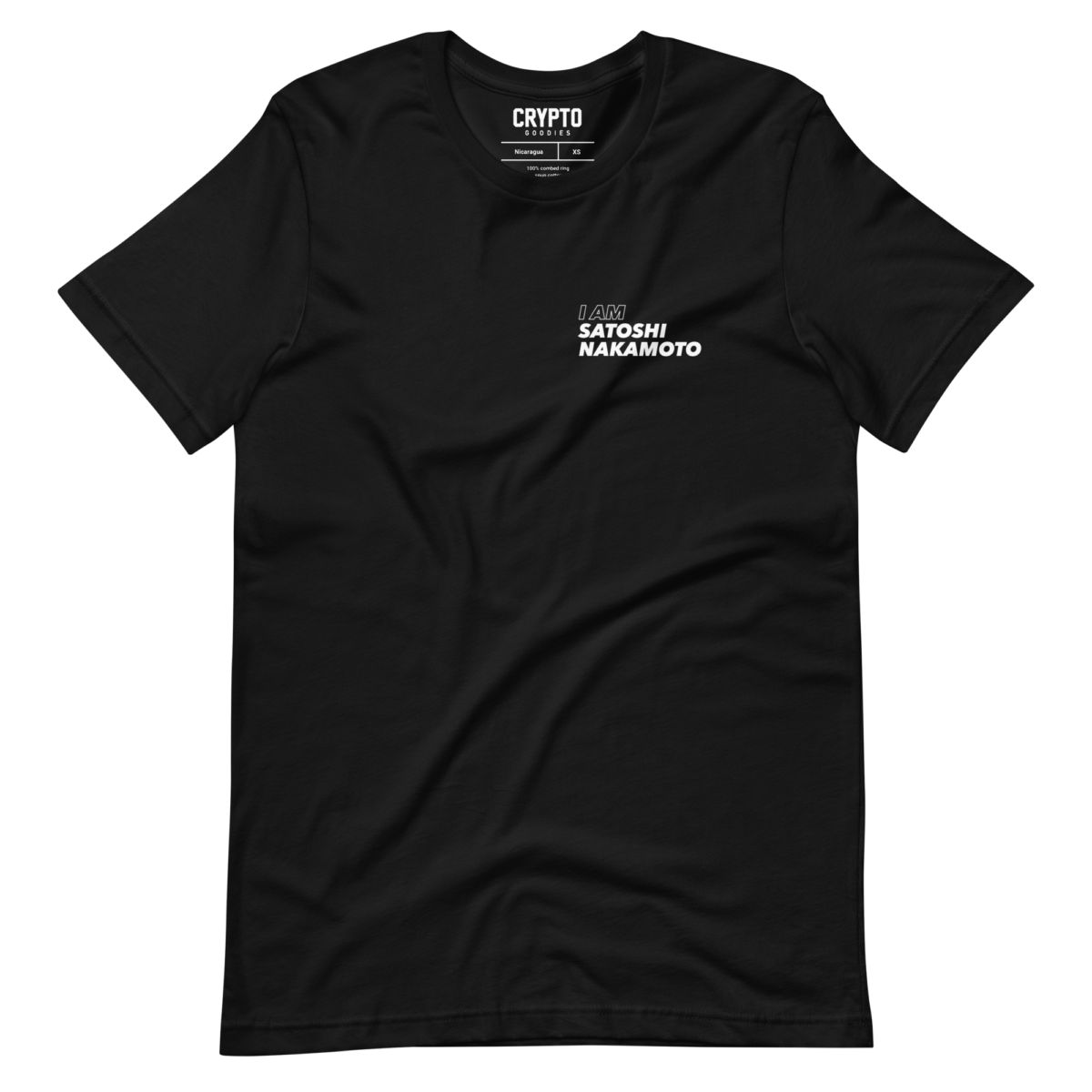 unisex staple t shirt black front 63493bbfc1148 - I Am Satoshi Nakamoto T-Shirt