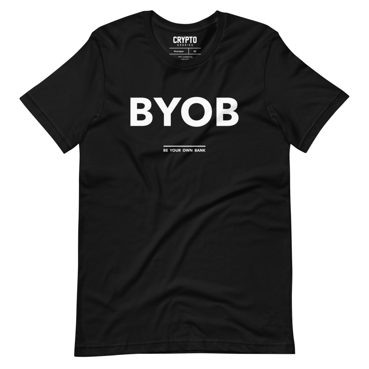 unisex staple t shirt black front 634acd948145d - Be Your Own Bank (BYOB) T-Shirt