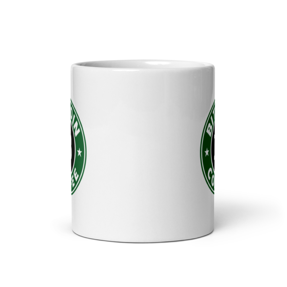 white glossy mug 11oz front view 635bd731969c6 - Bitcoin Coffee mug