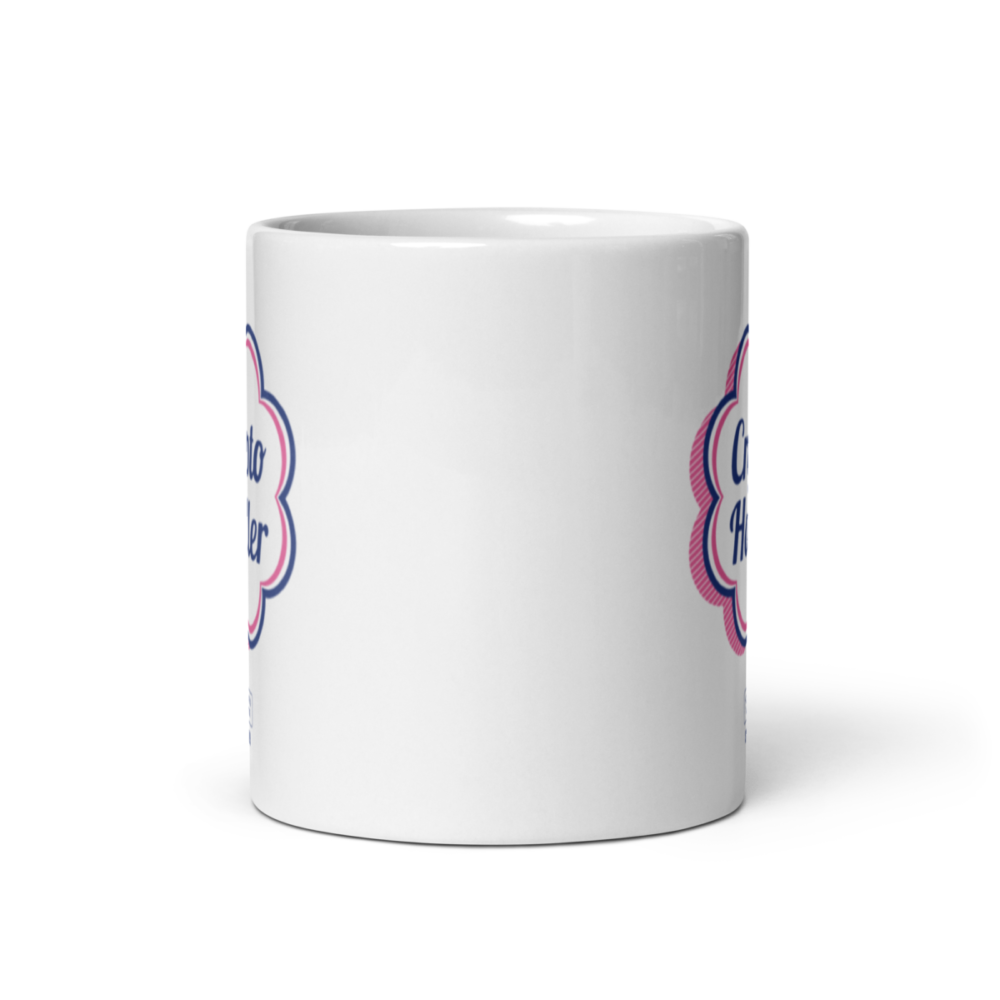 white glossy mug 11oz front view 635bd7dbb9875 - Crypto Hodler (Pink) Mug