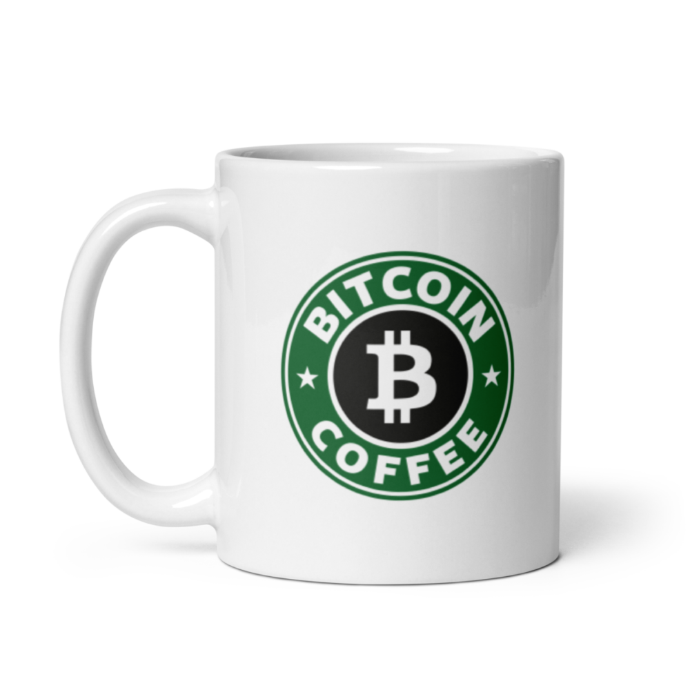 white glossy mug 11oz handle on left 635bd731968ea - Bitcoin Coffee mug