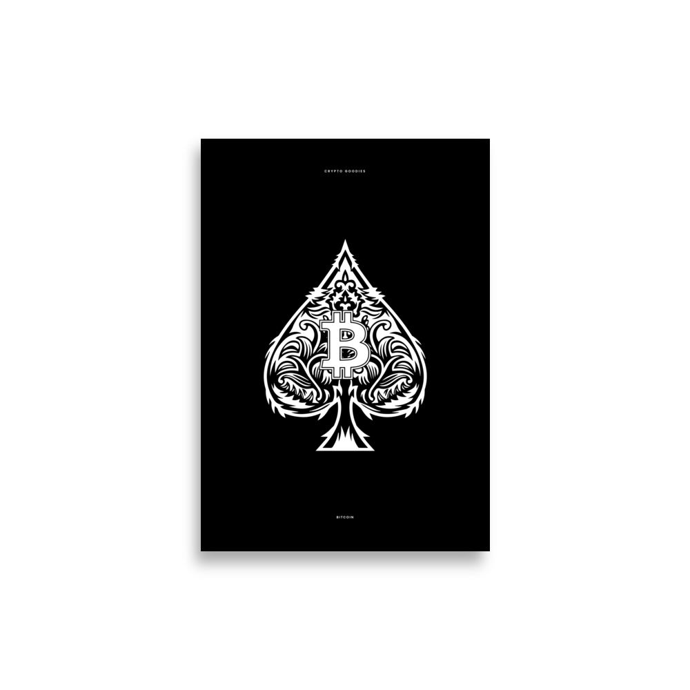 Bitcoin: Ace of Spades Poster