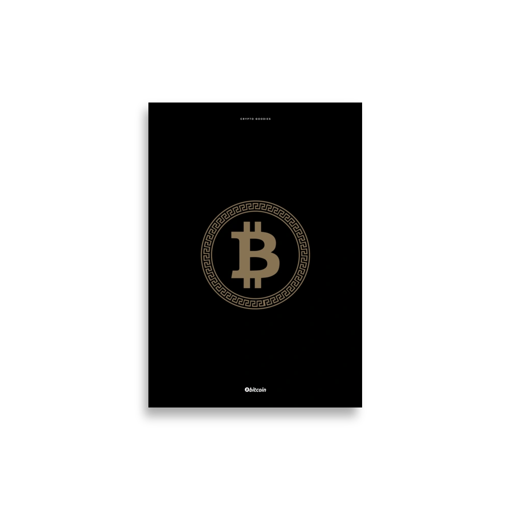 Bitcoin Fashion Poster