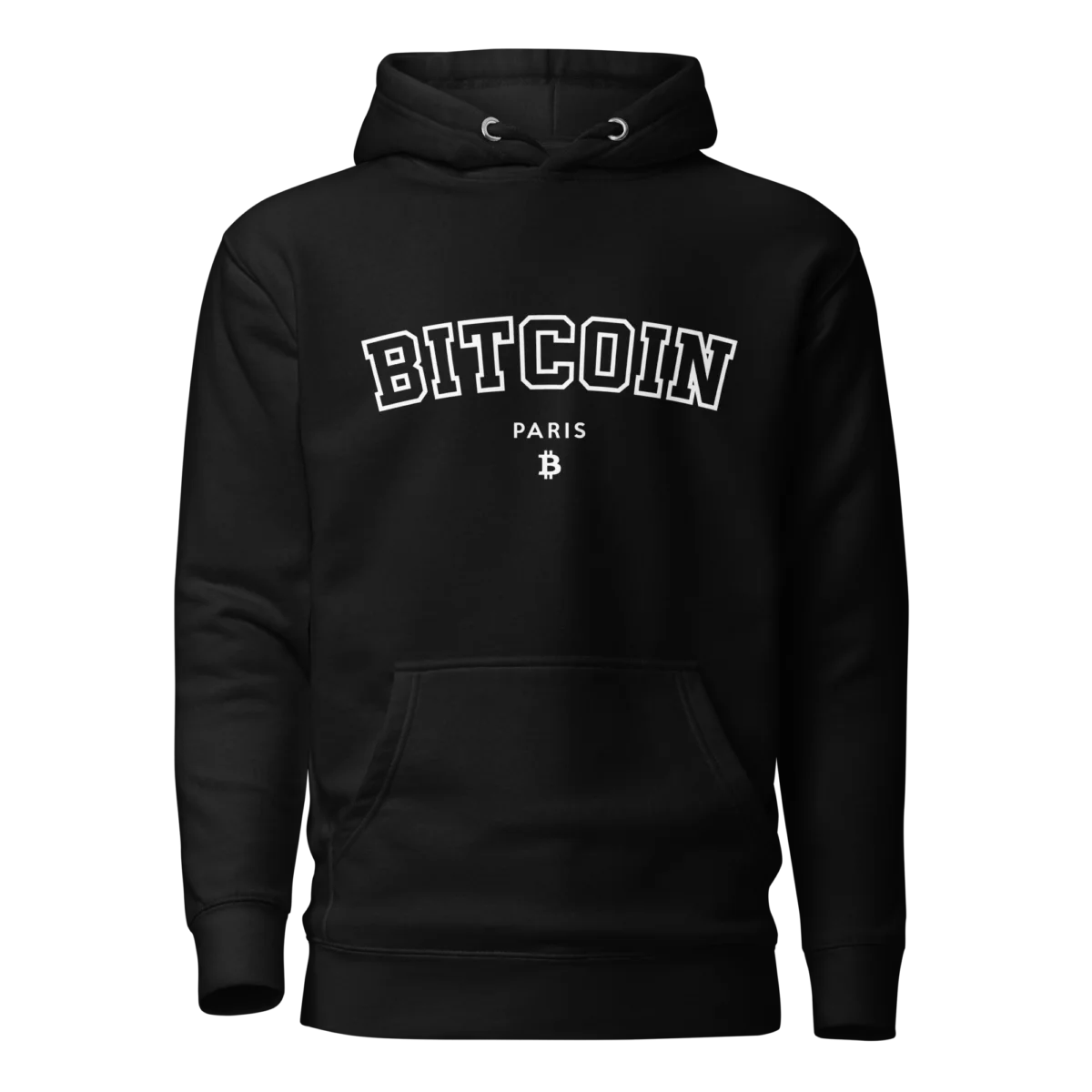 Bitcoin Paris Varsity Hoodie - Image 2