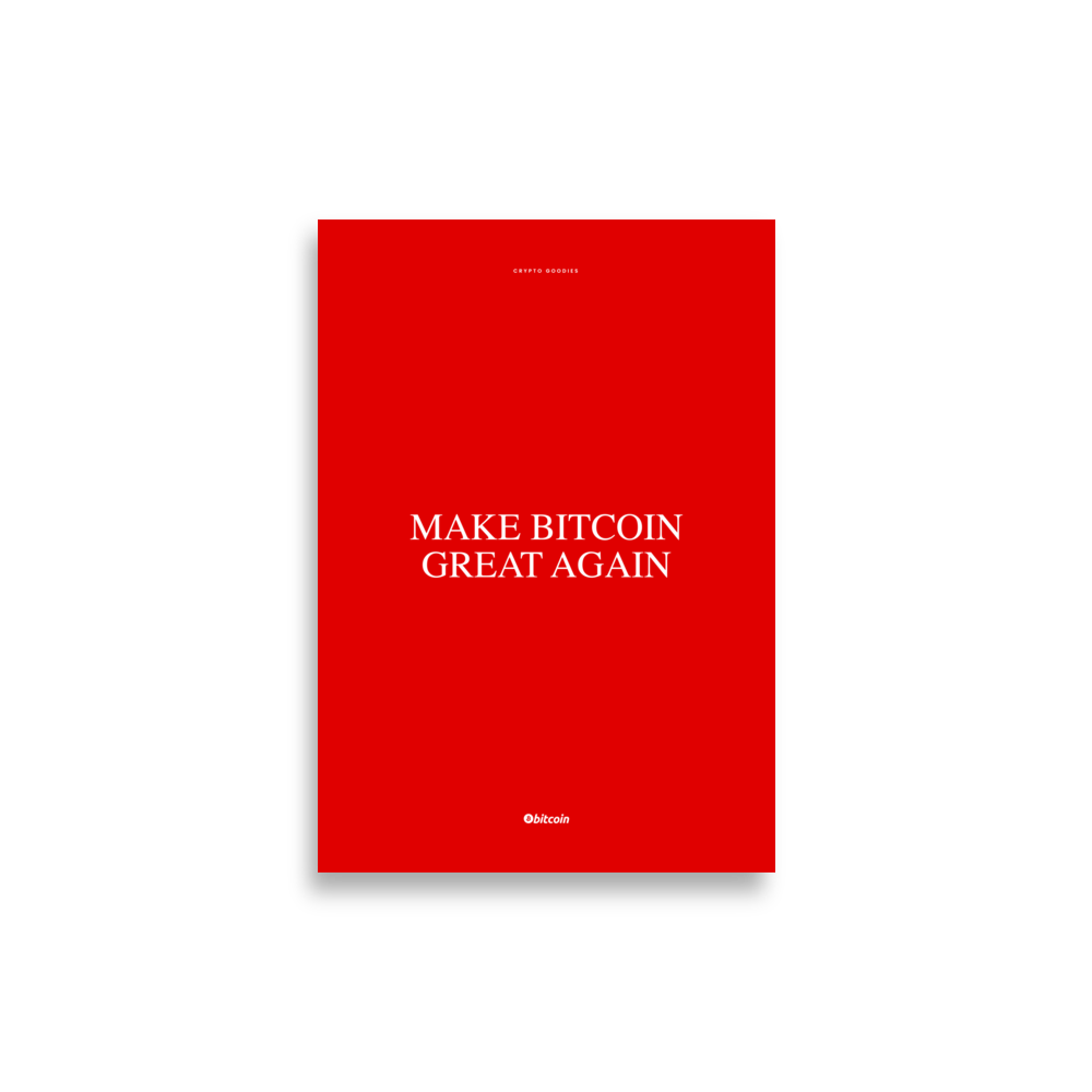 enhanced matte paper poster cm 21x30 cm front 6387b8d5bfa7c - Make Bitcoin Great Again Poster