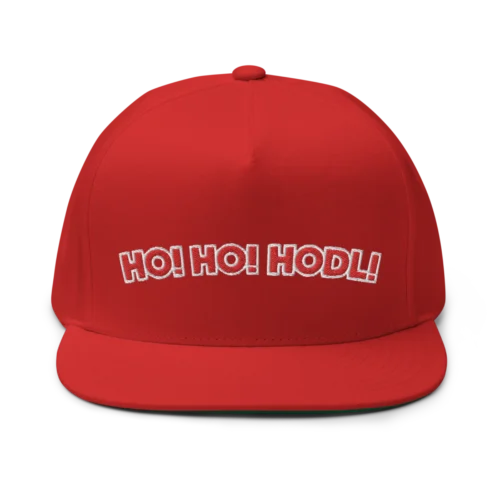 HO! HO! HODL! Flat Bill Cap