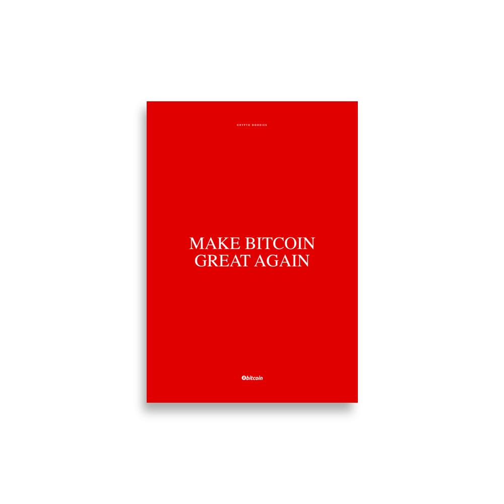 Make Bitcoin Great Again Poster