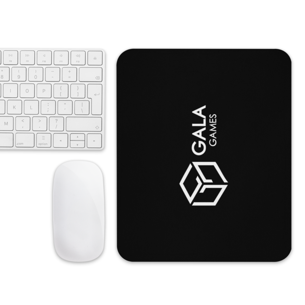 mouse pad white front 6369944773094 - Gala Games Mouse Pad