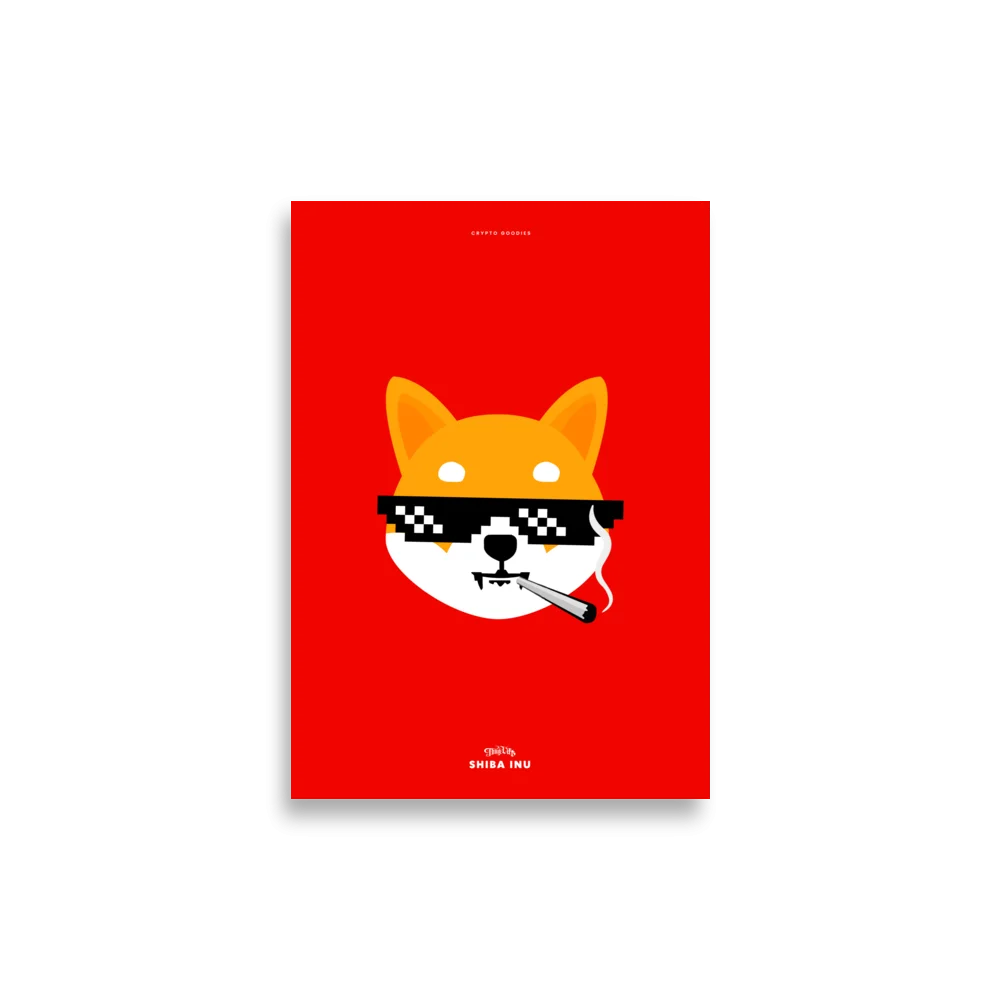 Shiba Inu Thug Life Poster - Image 3
