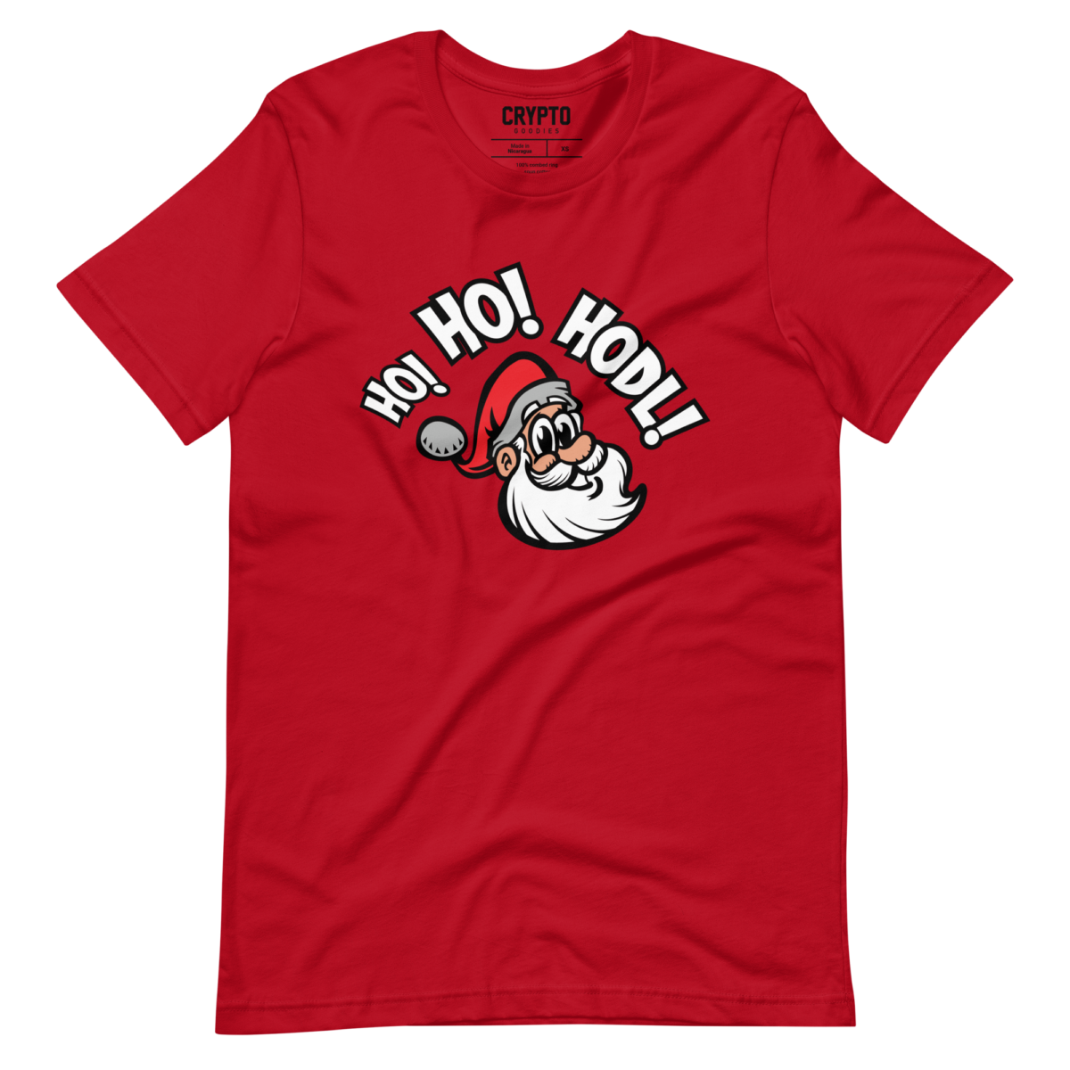unisex staple t shirt red front 637e9a650a74f - HO! HO! HODL T-Shirt