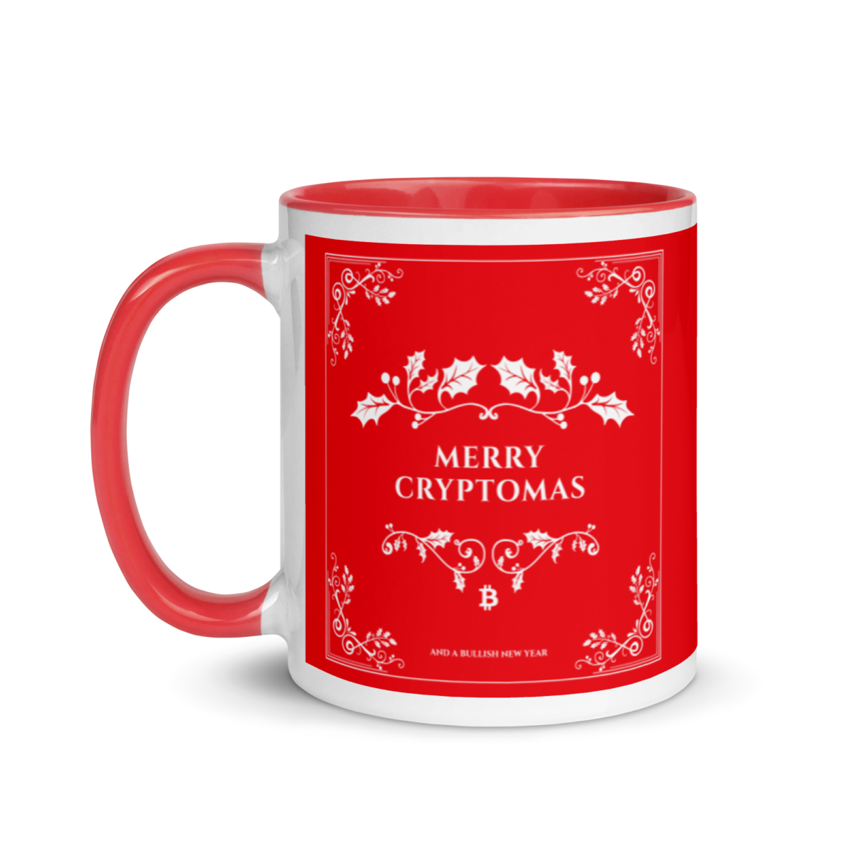 white ceramic mug with color inside red 11oz left 637c1fd95c2d7 - Merry Cryptomas (RED) Mug