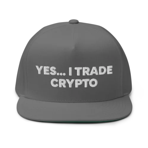 Yes, I Trade Crypto Flat Bill Cap