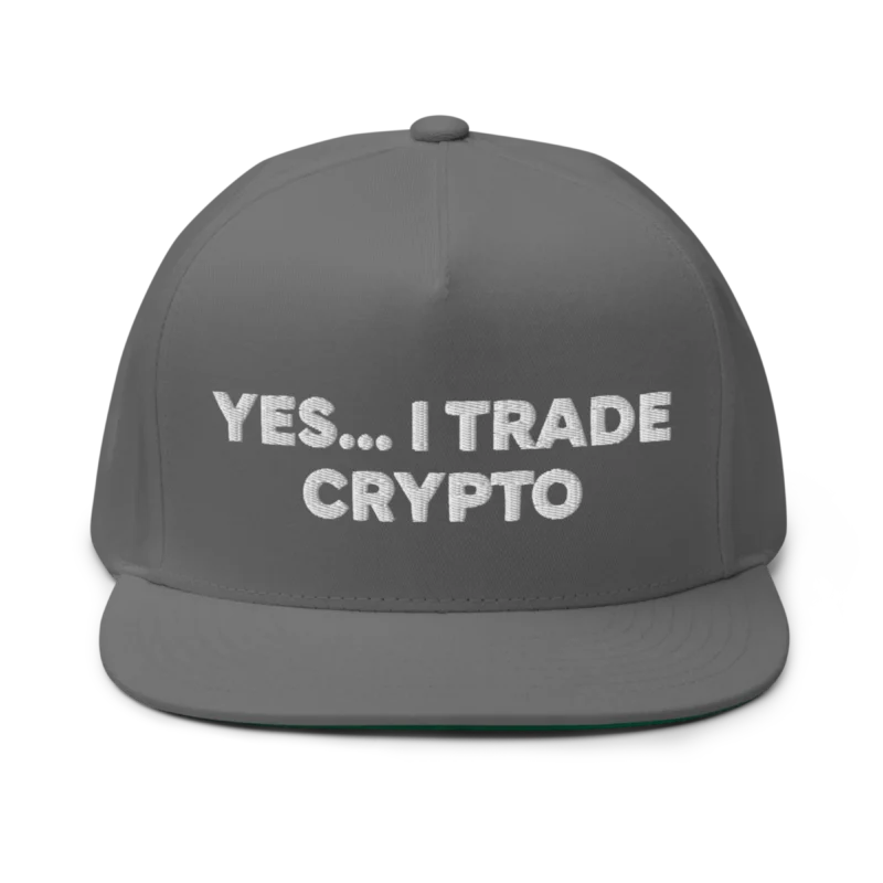 Yes, I Trade Crypto Flat Bill Cap