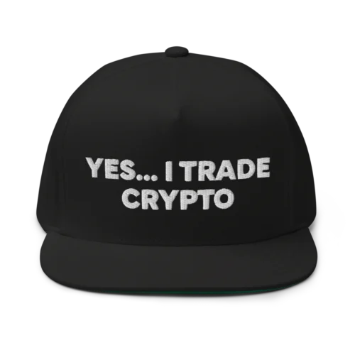 Yes, I Trade Crypto Flat Bill Cap