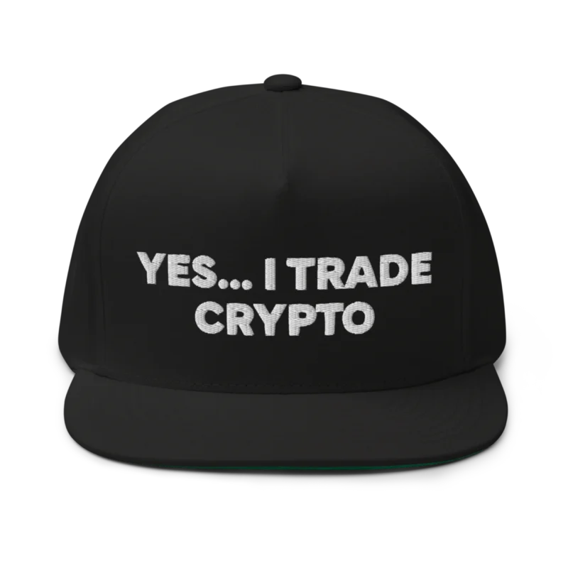 Yes, I Trade Crypto Flat Bill Cap