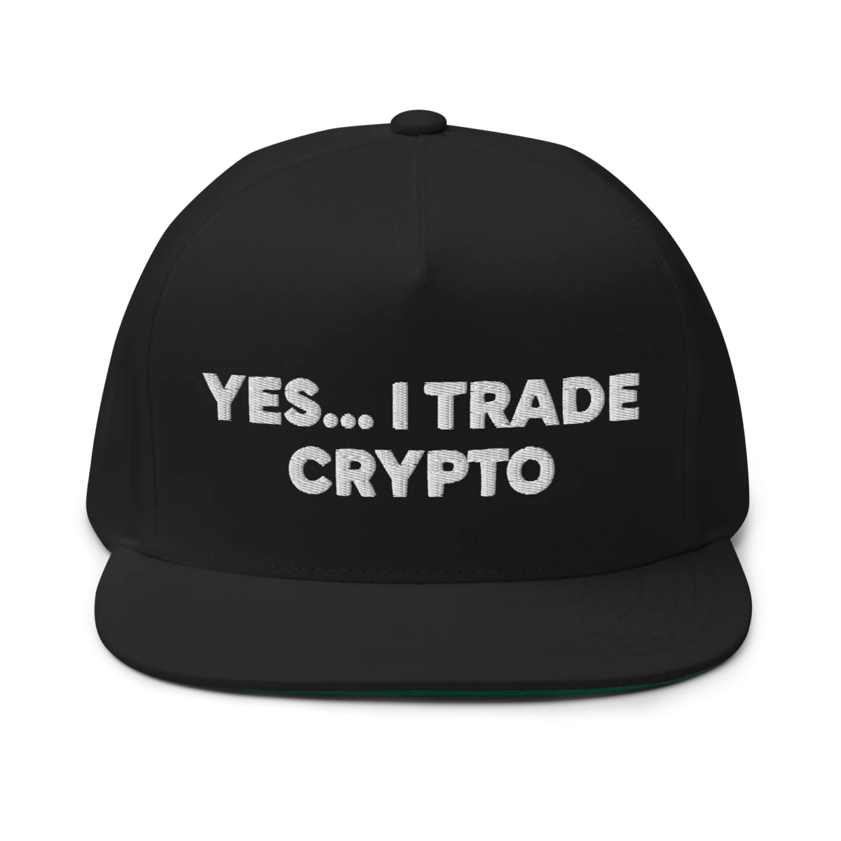 Yes, I Trade Crypto Flat Bill Cap