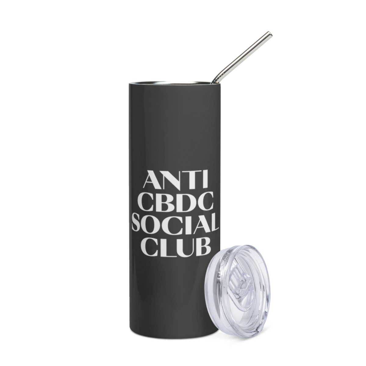 Anti CBDC Social Club Stainless Steel Tumbler