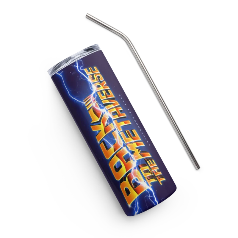 Back To The Metaverse Stainless Steel Tumbler - Image 2