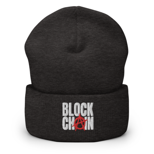 Blockchain Anarchy Cuffed Beanie