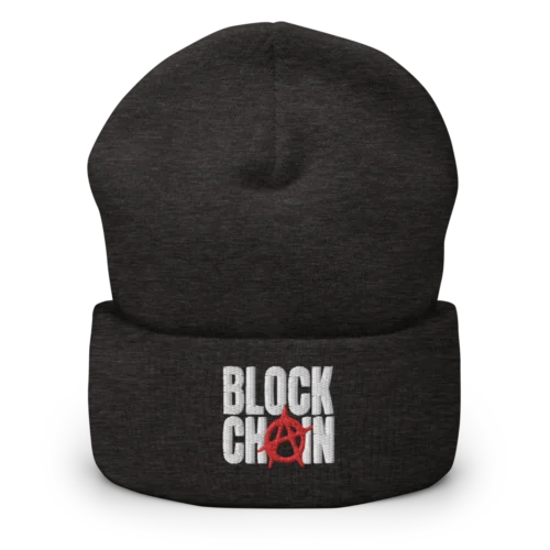 Blockchain Anarchy Cuffed Beanie