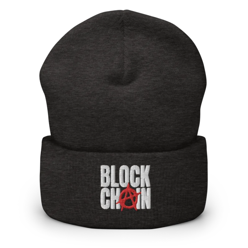 Blockchain Anarchy Cuffed Beanie